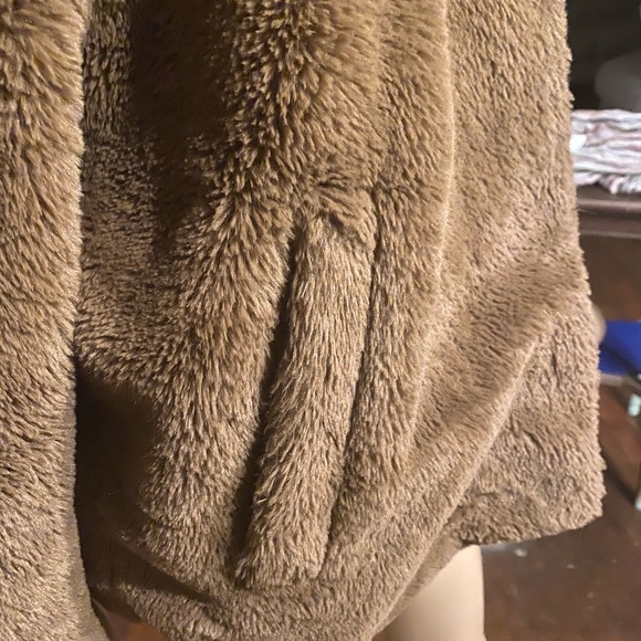 Zara Sherpa hooded coat size XS - Picture 11 of 12